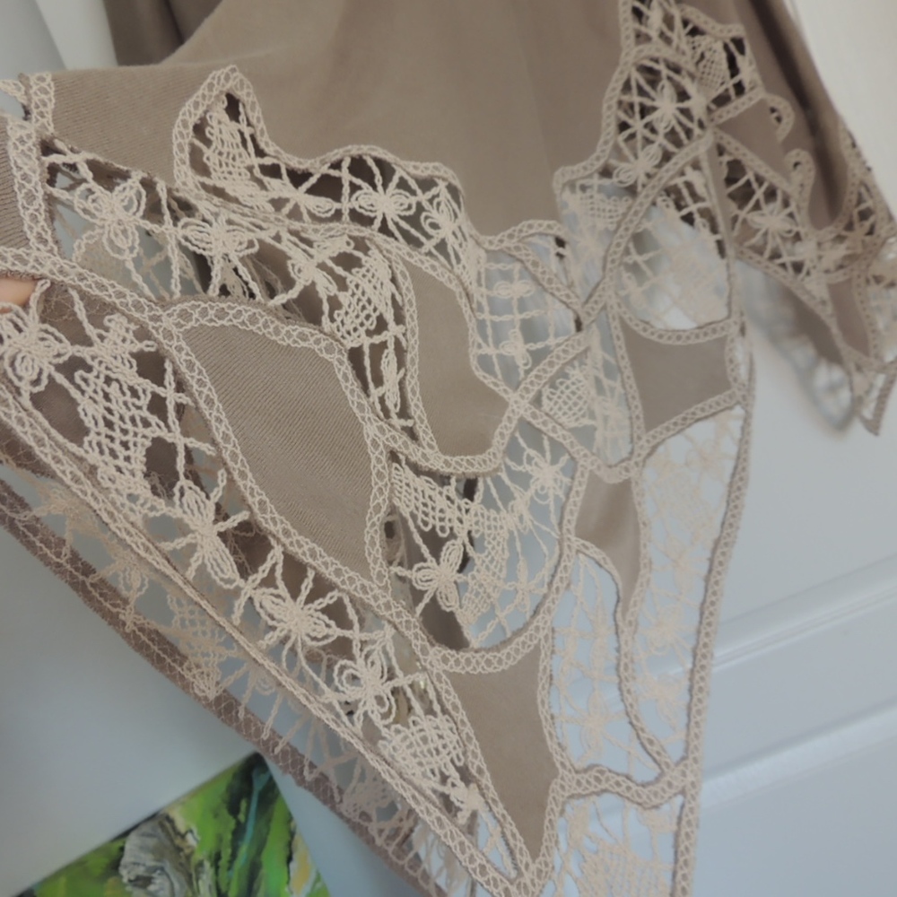 CHICO'S Tan Ruana - Picture 6 of 8